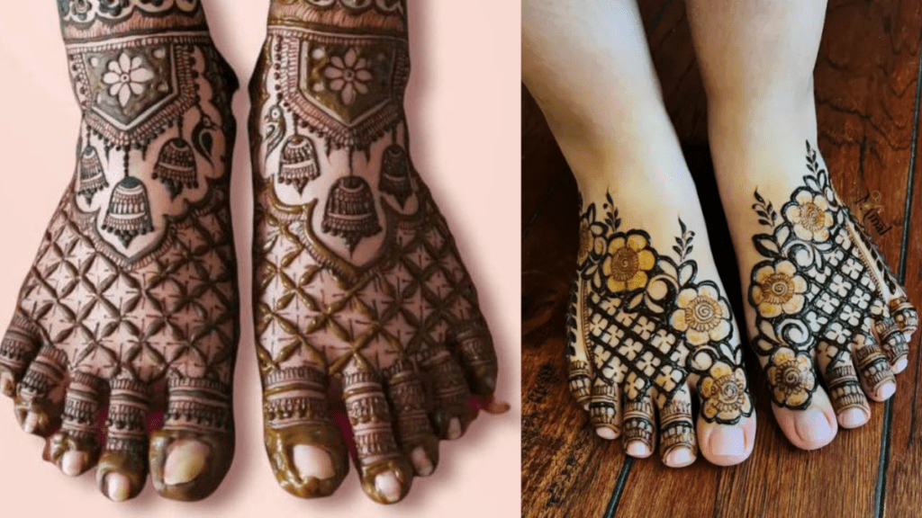 Simple Foot Mehndi Design