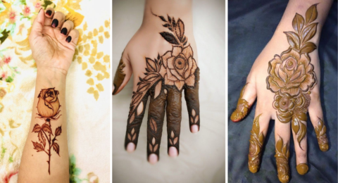 Arabic Rose Mehndi Design