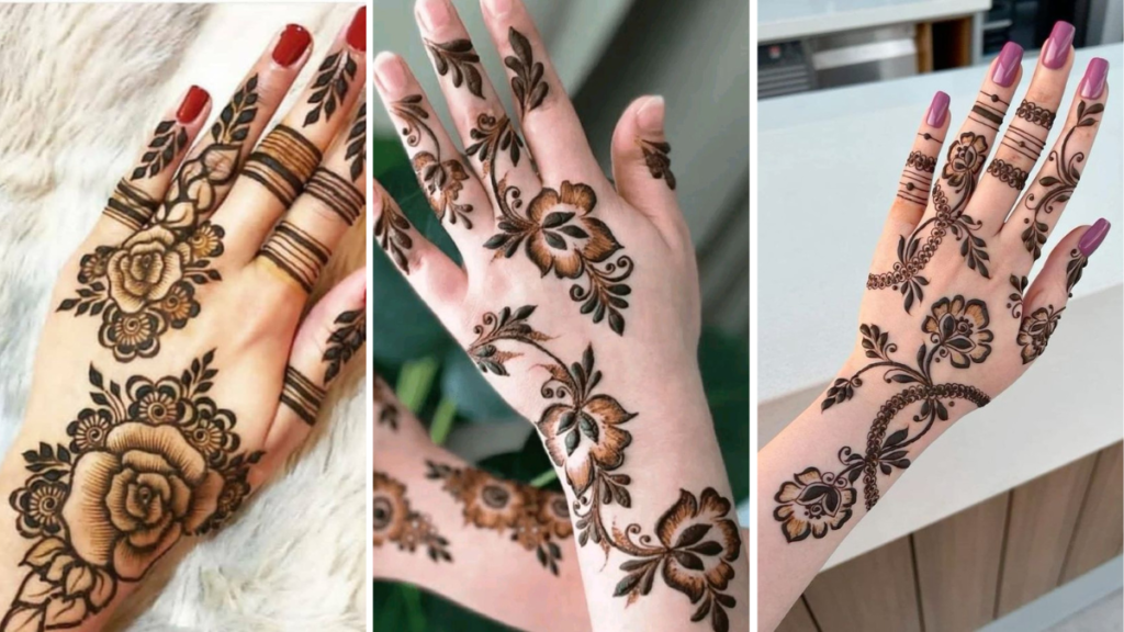 Arabic Rose Mehndi Design