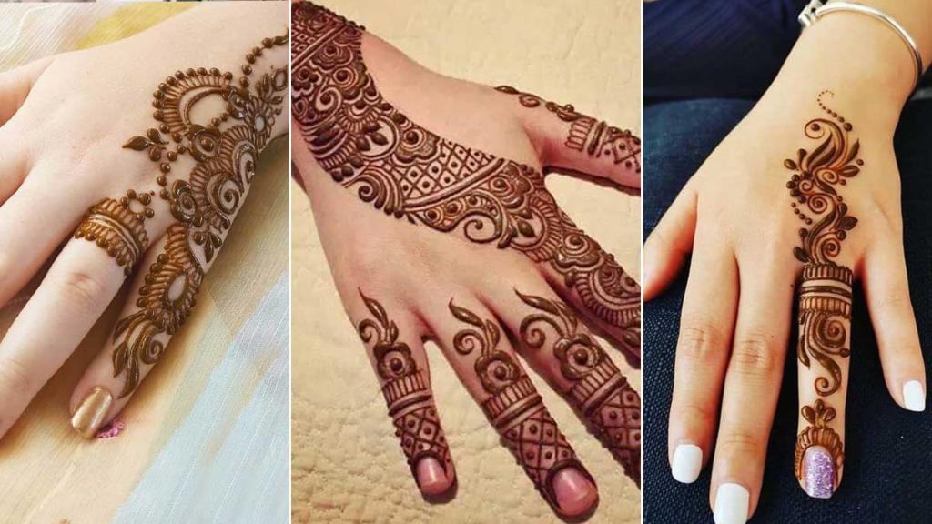 Royal Finger Mehndi Design