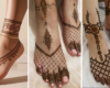 Stylish Leg Mehndi Design