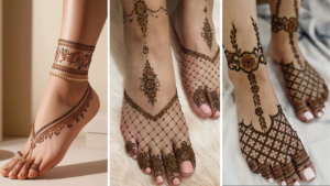 Stylish Leg Mehndi Design