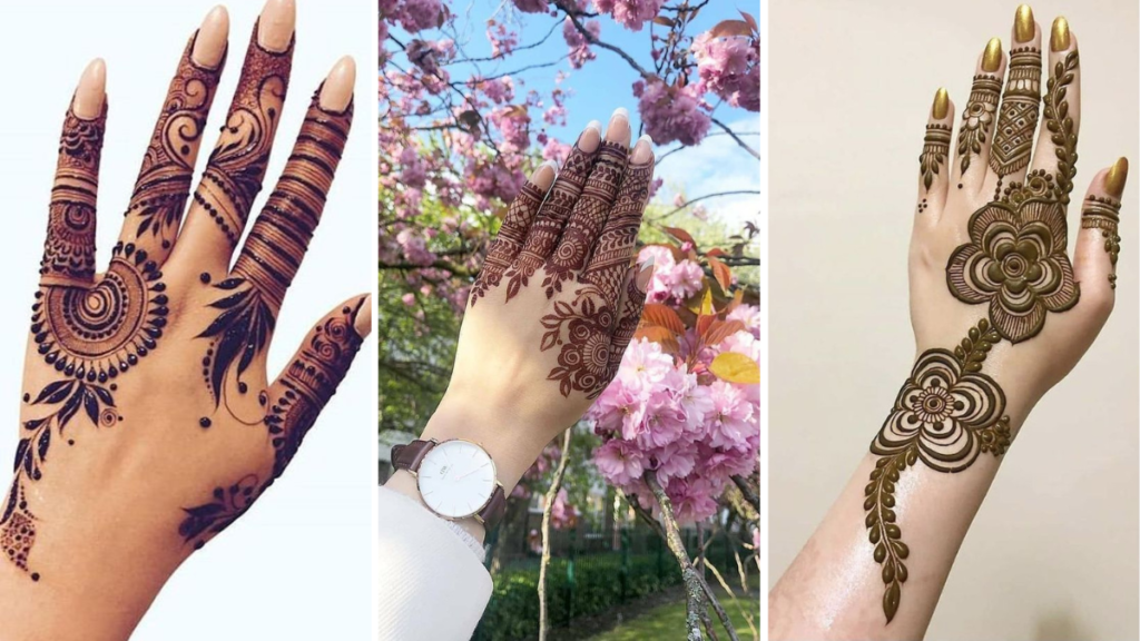 Stylish Back Hand Mehndi Designs
