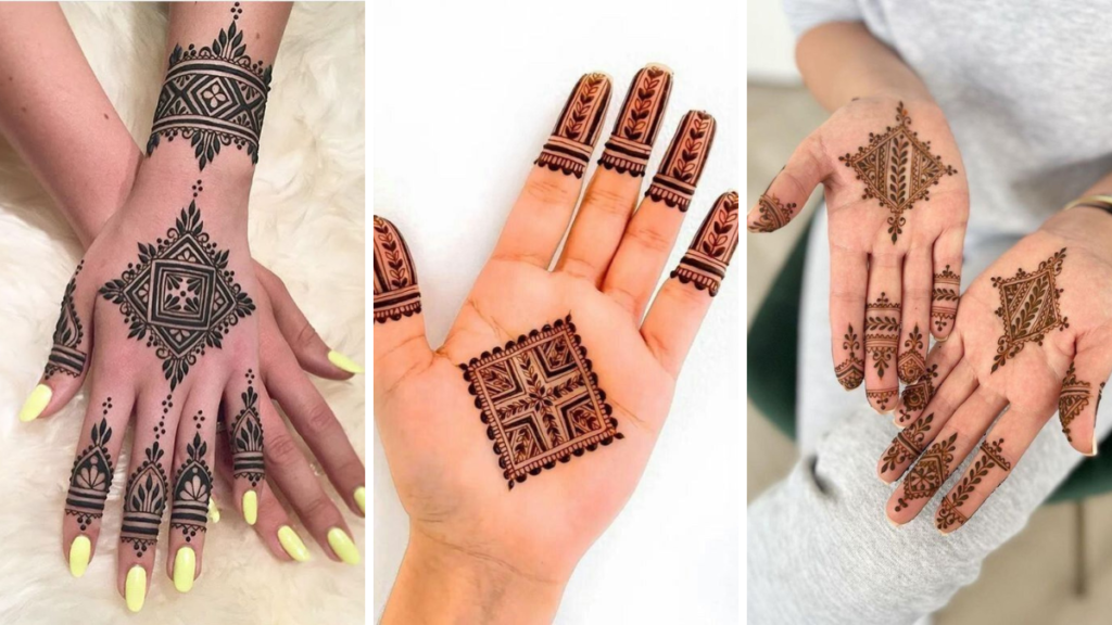 Back Hand Mehndi Design Simple
