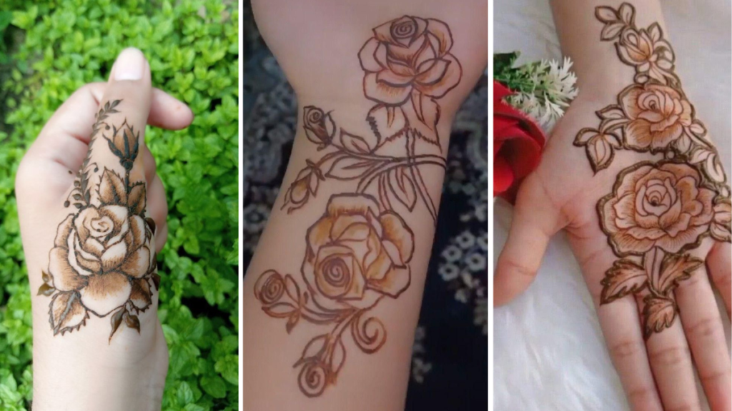 Arabic Rose Mehndi Design