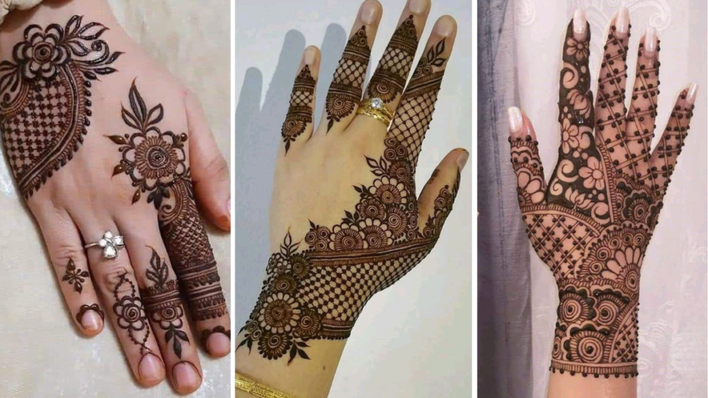 Stylish Back Hand Mehndi Designs