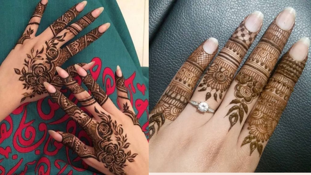 Royal Finger Mehndi Design