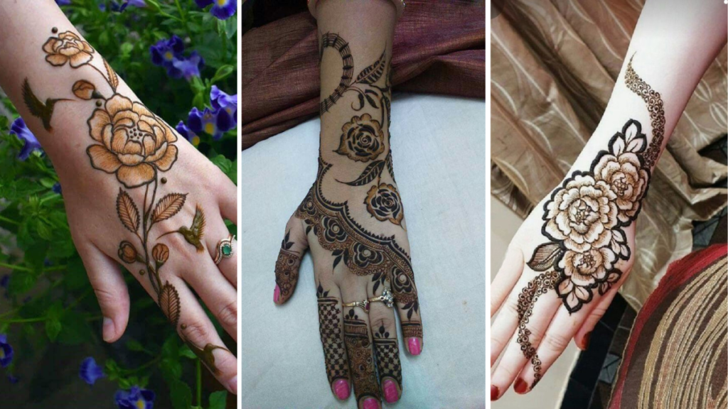 Arabic Rose Mehndi Design