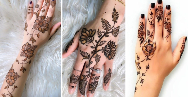Stylish Back Hand Mehndi Designs