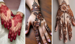 Short Mehndi Design Back Hand