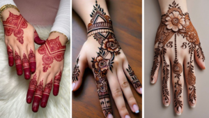Short Mehndi Design Back Hand