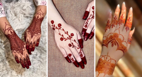 Back Hand Mehndi Design Simple