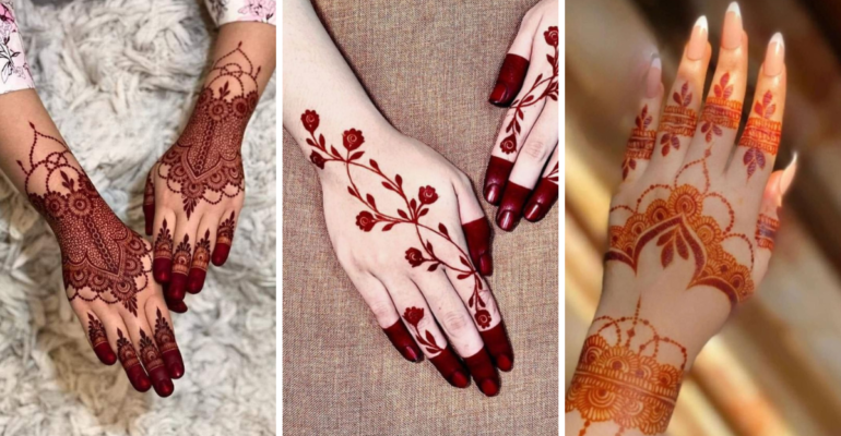 Back Hand Mehndi Design Simple