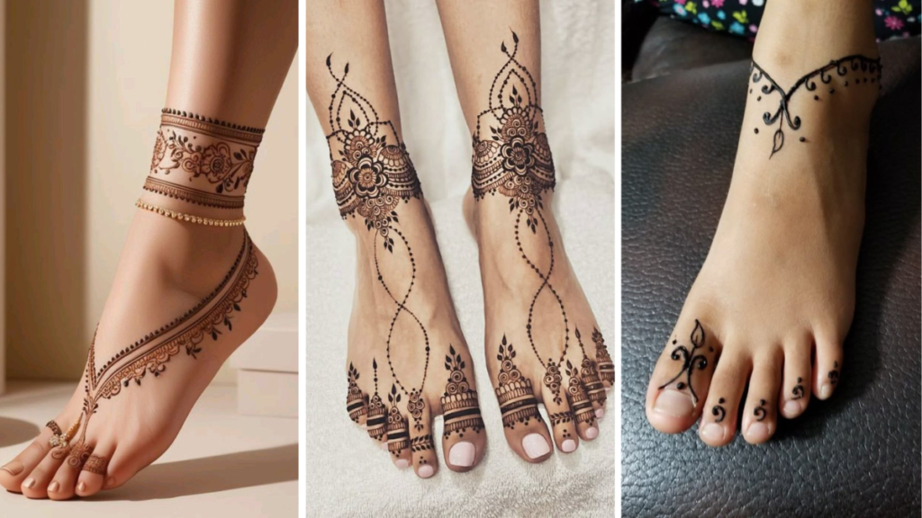 Stylish Foot Mehndi Design