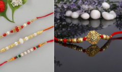 Beads rakhi designs