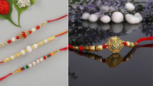 Beads rakhi designs
