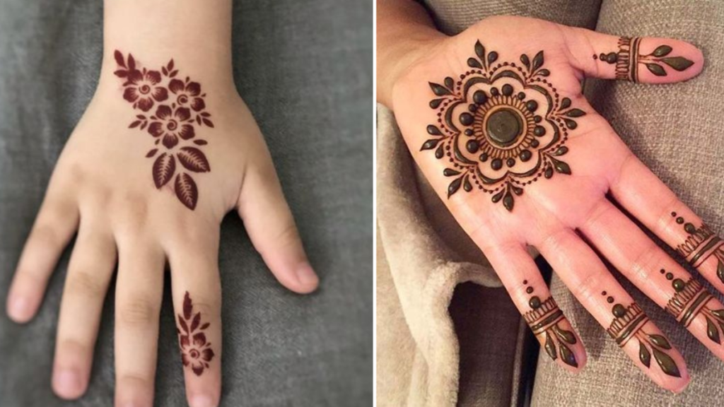 Simple mehndi designs for kids