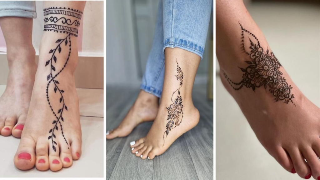 Stylish Foot Mehndi Design