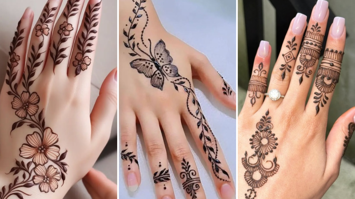 Henna tattoo mehndi design simple