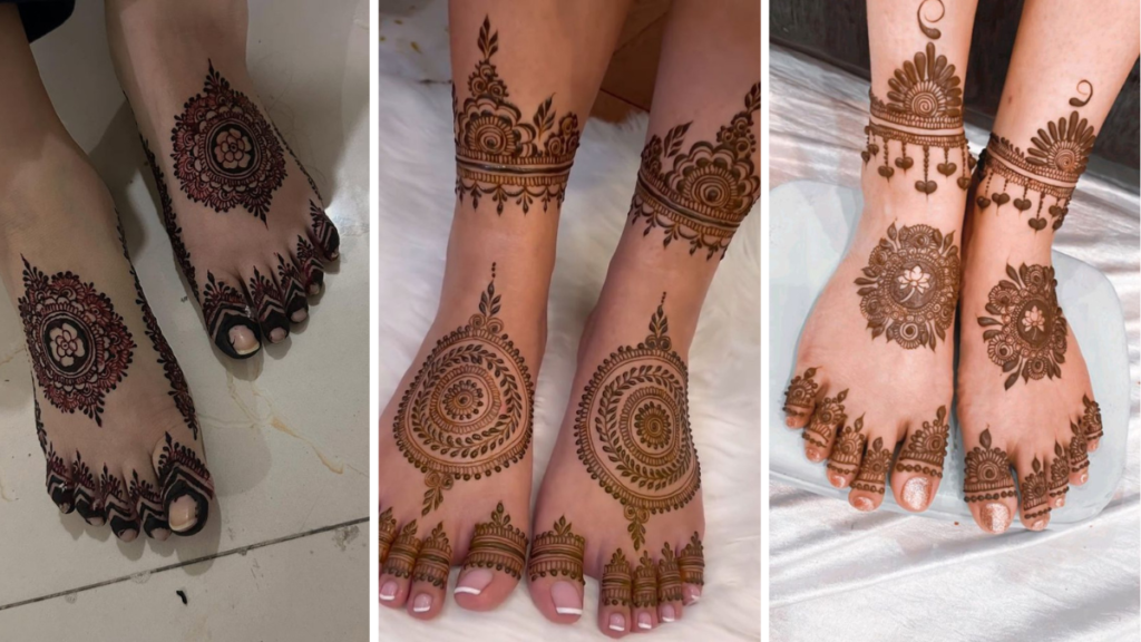 Stylish Foot Mehndi Design