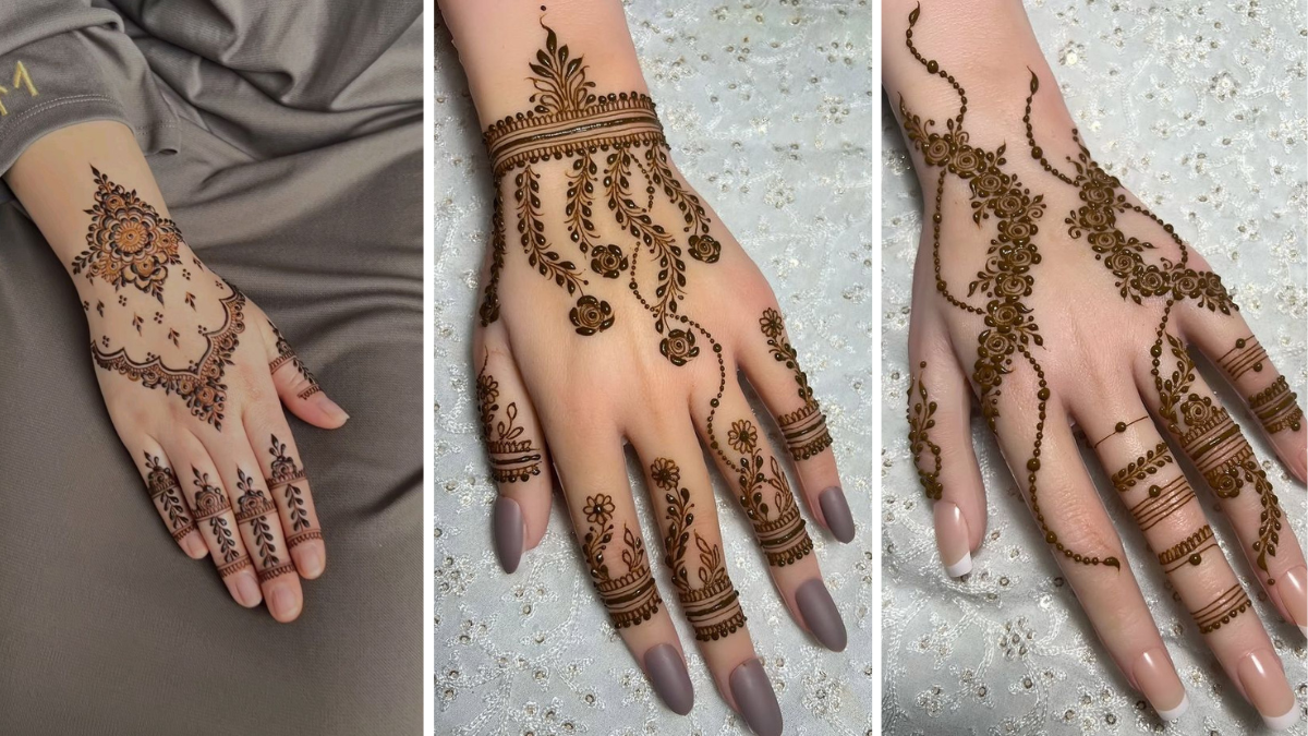 Henna Back Hand Mehndi Design