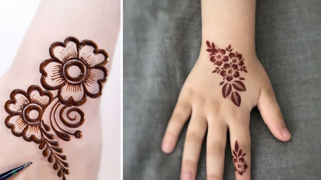 Cute easy mehndi designs for kids