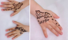 Cute easy mehndi designs for kids