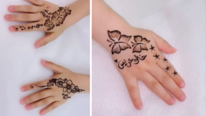 Cute easy mehndi designs for kids