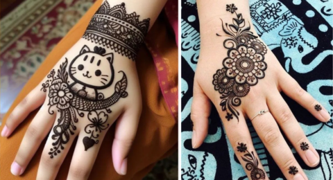 Simple mehndi designs for kids