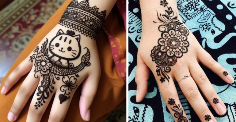 Simple mehndi designs for kids
