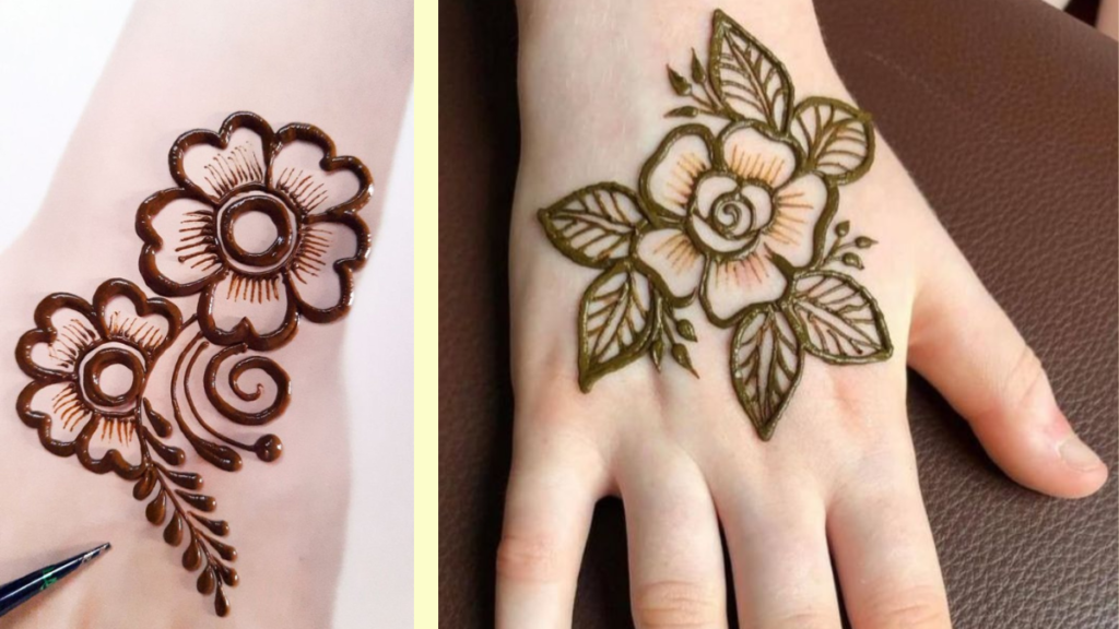 Cute easy mehndi designs