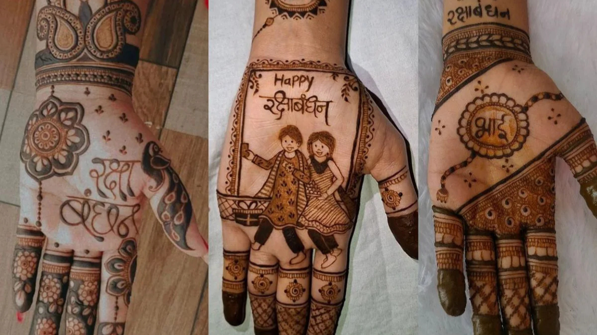 Bhai rakhi mehndi design
