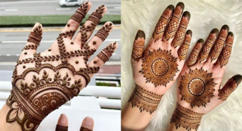 royal front hand mehndi design