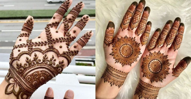 royal front hand mehndi design