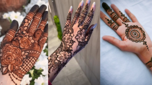 Easy simple flower mehndi design