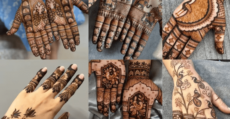 Mehndi design latest new:मेहंदी डिजाइन में नवीनतम 2025 स्टाइल और कलर टिप्स, जो आपको दमकाएंगे।