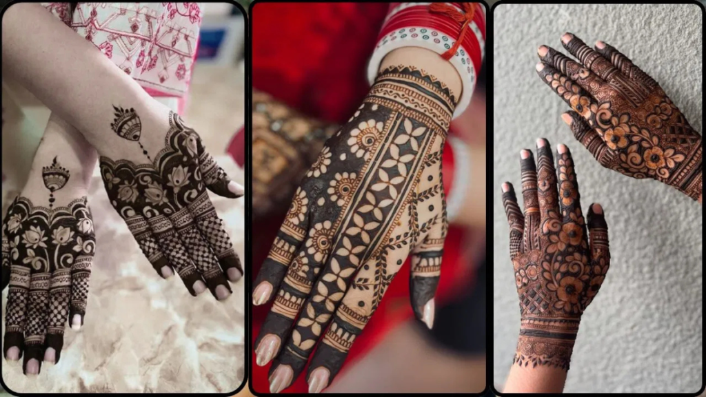 Mehndi design latest new:मेहंदी डिजाइन में नवीनतम 2025 स्टाइल और कलर टिप्स, जो आपको दमकाएंगे।