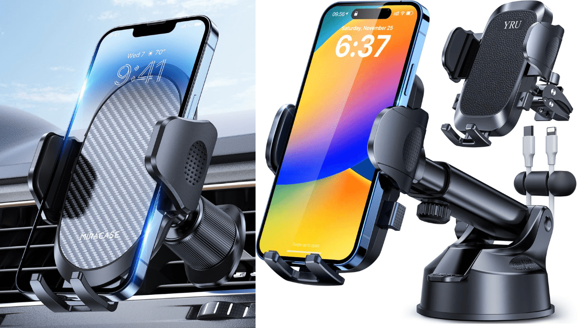 कार मोबाइल होल्डर ड्राइविंग