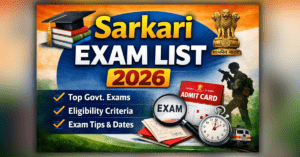 Sarkari Exam List 2026