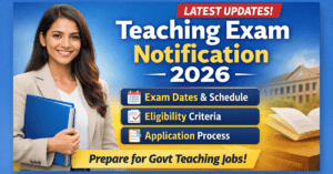 Teaching Exam Notification 2026