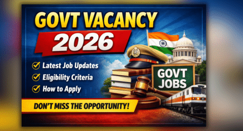 Govt Vacancy 2026
