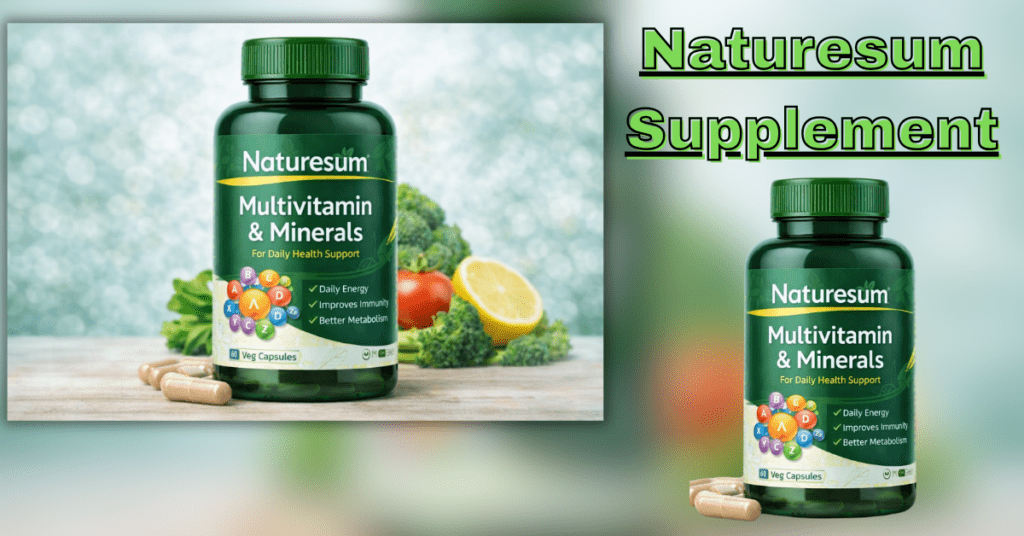 Naturesum Multivitamin Supplement bottle for daily health and immunity support