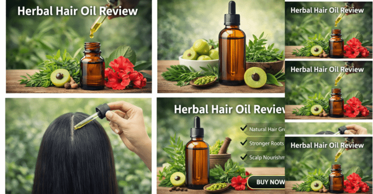 Herbal hair oil for hair growth, dandruff control and strong shiny hair