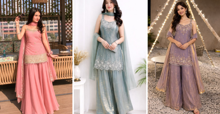 Girl Sharara Suit Design