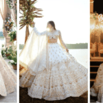Elegant White Lehenga with intricate embroidery, perfect for bridal wear, receptions, weddings, and festive occasions.
