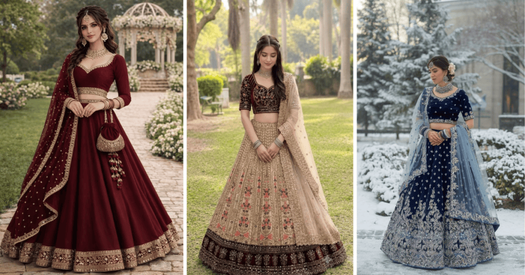 Velvet Lehenga