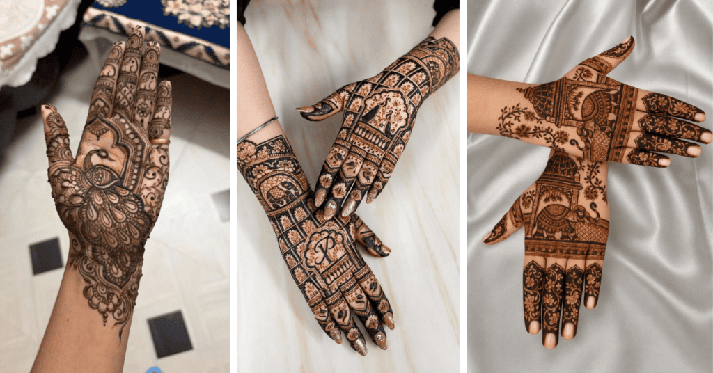 Bengali Peacock Mehndi Design