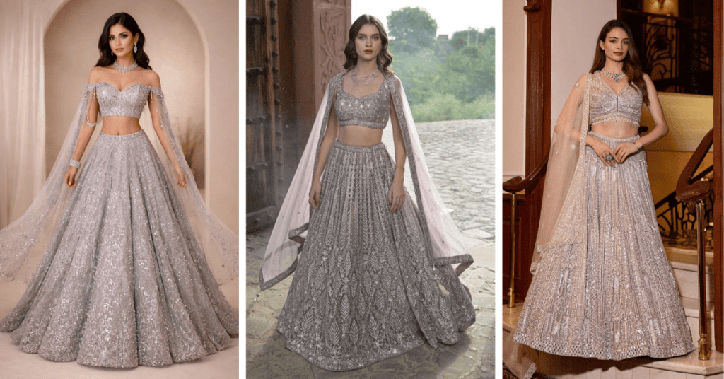 Silver Lehenga