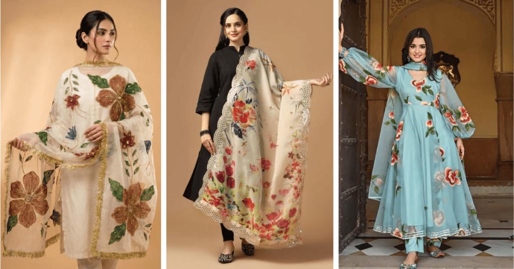 Floral Dupatta