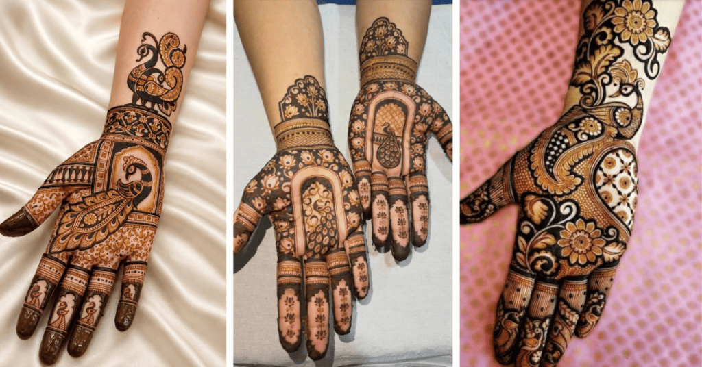 Bengali Peacock Mehndi Design